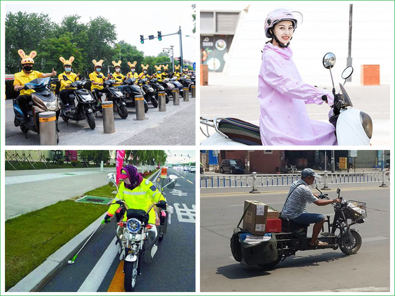 二輪電動(dòng)車廣泛應(yīng)用環(huán)衛(wèi)清潔、快遞物流、餐飲外送行業(yè)